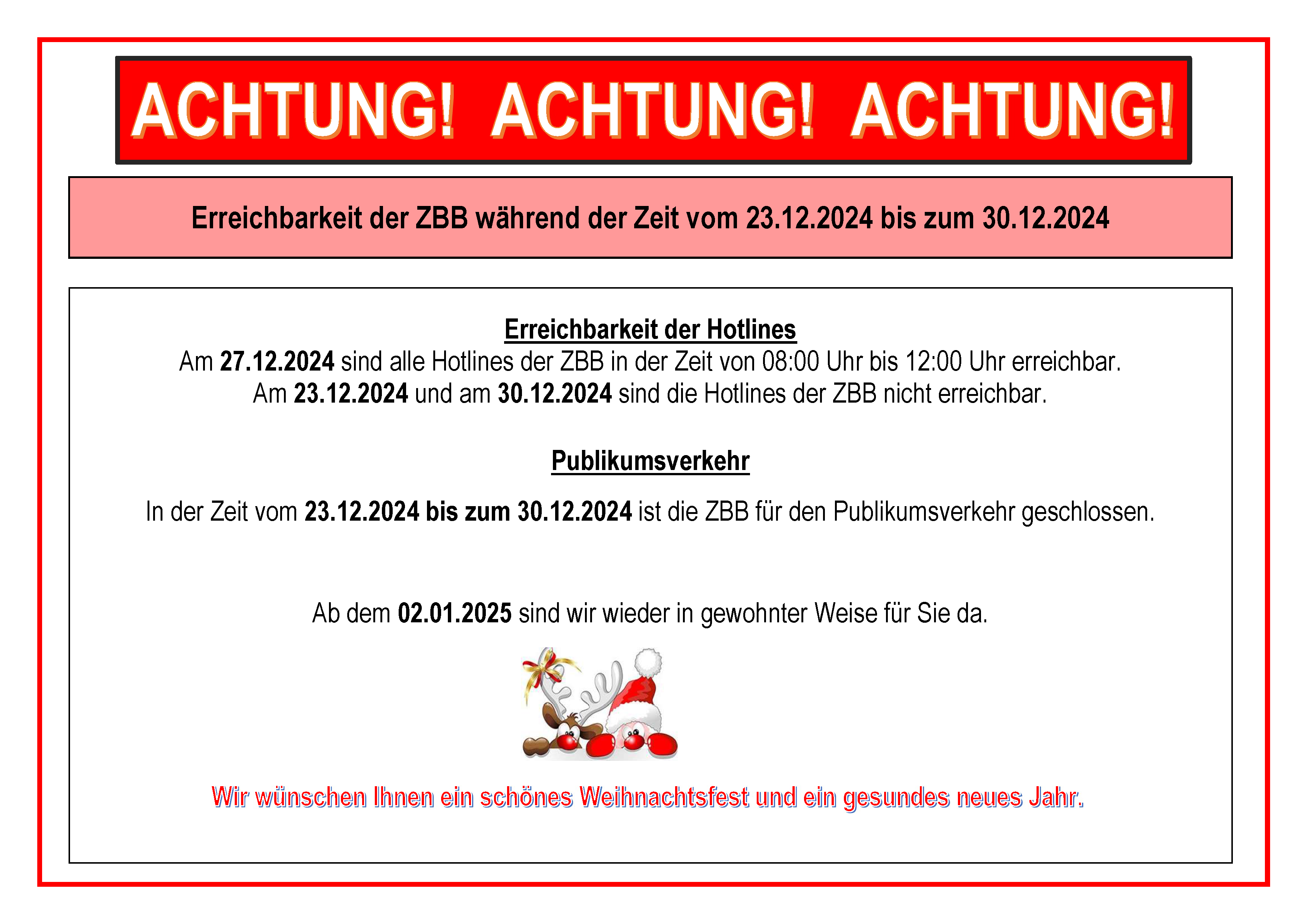 Weihnachten ZBB 2024